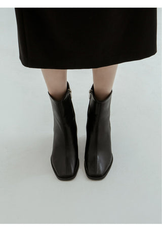 Scint Chunky Heel Ankle Boots 6cm
