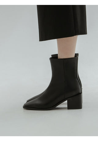 Scint Chunky Heel Ankle Boots 6cm