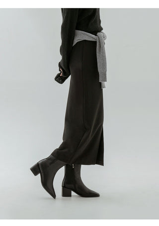 Scint Chunky Heel Ankle Boots 6cm
