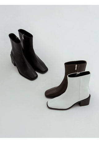 Scint Chunky Heel Ankle Boots 6cm