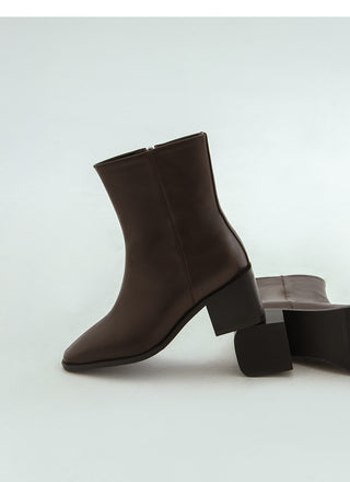 Scint Chunky Heel Ankle Boots 6cm