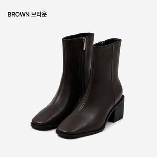 Scint Chunky Heel Ankle Boots 6cm