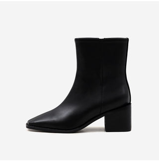 Scint Chunky Heel Ankle Boots 6cm