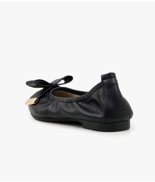 Manez Stiletto Basic Ribbon Flat Shoes 1cm