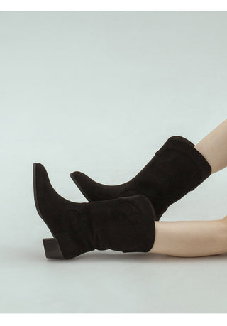 Austin Suede Mid-calf Boots 4cm