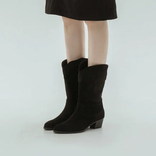 Austin Suede Mid-calf Boots 4cm