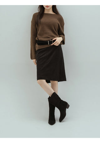 Austin Suede Mid-calf Boots 4cm