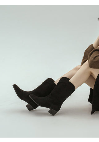 Austin Suede Mid-calf Boots 4cm