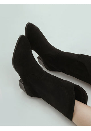 Austin Suede Mid-calf Boots 4cm
