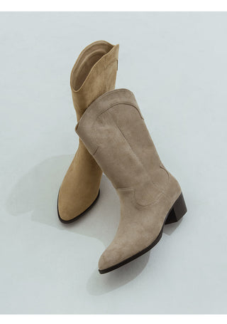Austin Suede Mid-calf Boots 4cm