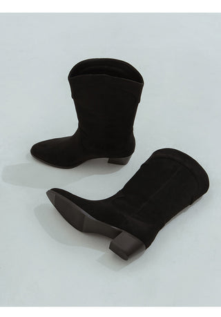 Austin Suede Mid-calf Boots 4cm