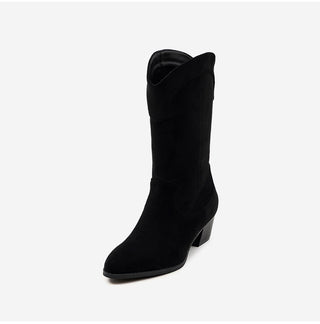 Austin Suede Mid-calf Boots 4cm