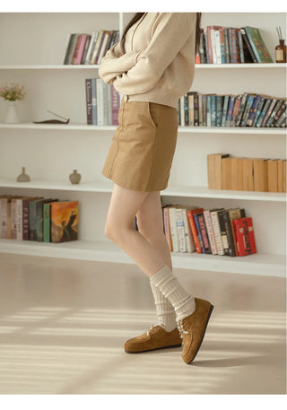 Dioti Wool Fur Flats 1cm