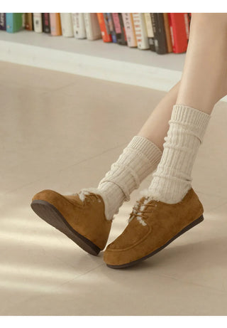 Dioti Wool Fur Flats 1cm