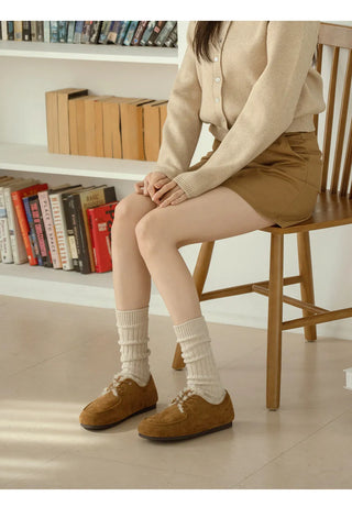 Dioti Wool Fur Flats 1cm