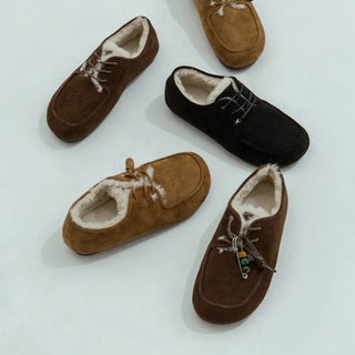 Dioti Wool Fur Flats 1cm