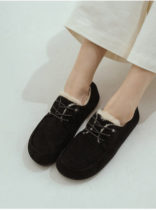 Dioti Wool Fur Flats 1cm