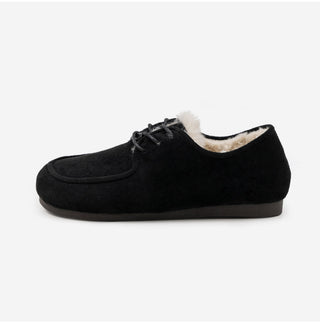 Dioti Wool Fur Flats 1cm