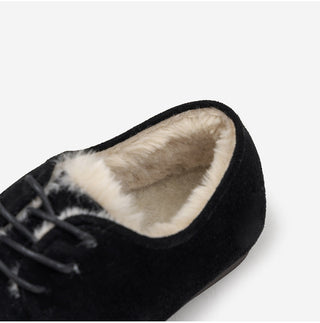 Dioti Wool Fur Flats 1cm