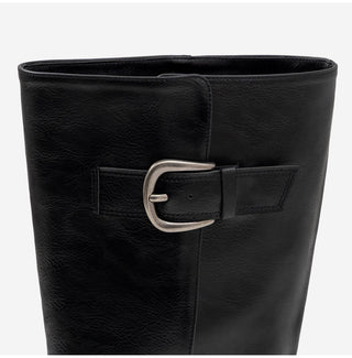 Lights Belt Buckle Mid-calf Boots 5cm