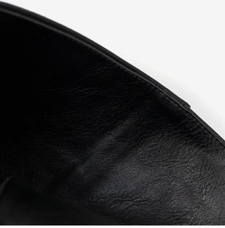 Lights Belt Buckle Mid-calf Boots 5cm