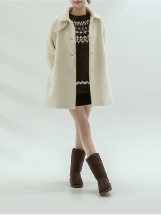 Like Cowhide Fur-lined Short, Mid, Long Boots 2cm