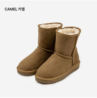 Like Cowhide Fur-lined Short, Mid, Long Boots 2cm