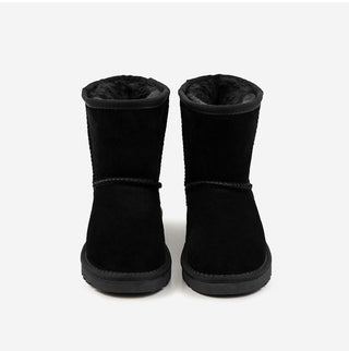 Like Cowhide Fur-lined Short, Mid, Long Boots 2cm
