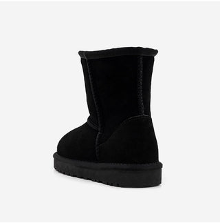 Like Cowhide Fur-lined Short, Mid, Long Boots 2cm