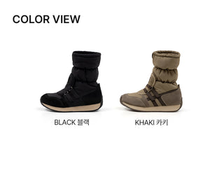Ranger Scrunchie Padded Boots 3cm