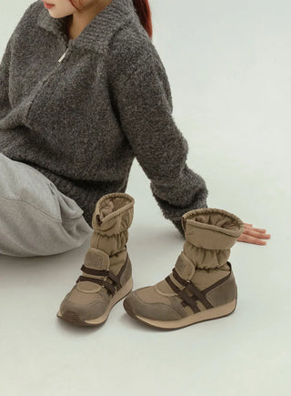 Ranger Scrunchie Padded Boots 3cm