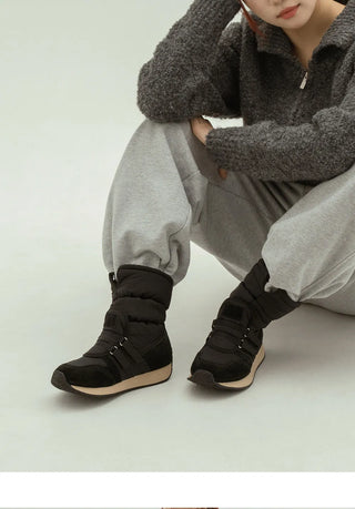 Ranger Scrunchie Padded Boots 3cm