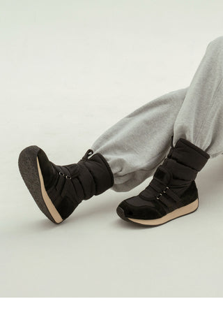 Ranger Scrunchie Padded Boots 3cm