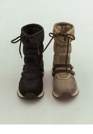 Ranger Scrunchie Padded Boots 3cm