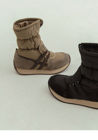 Ranger Scrunchie Padded Boots 3cm