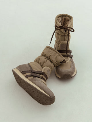 Ranger Scrunchie Padded Boots 3cm