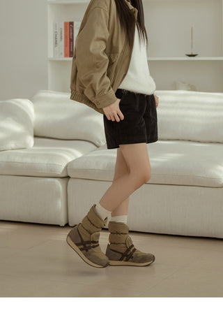 Ranger Scrunchie Padded Boots 3cm