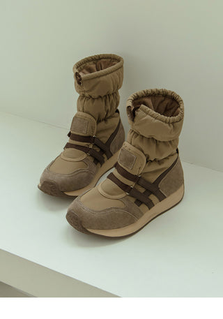 Ranger Scrunchie Padded Boots 3cm