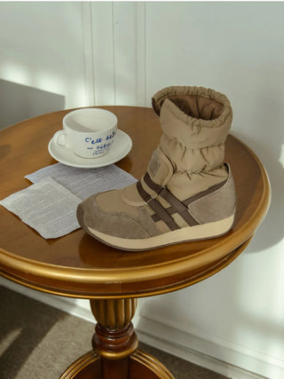 Ranger Scrunchie Padded Boots 3cm