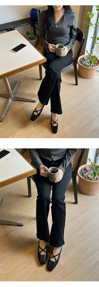 Polia strap flat shoes 1cm