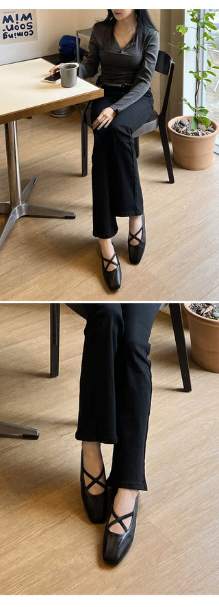 Polia strap flat shoes 1cm