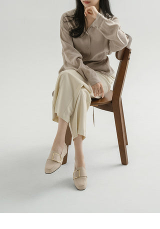 Leberry Square Loafers 2cm
