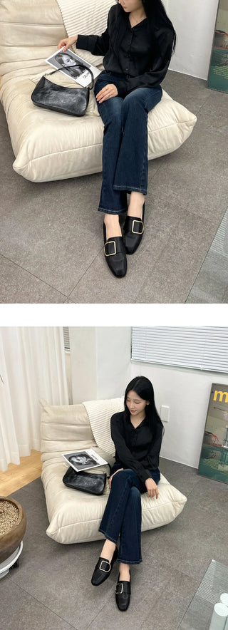 Leberry Square Loafers 2cm