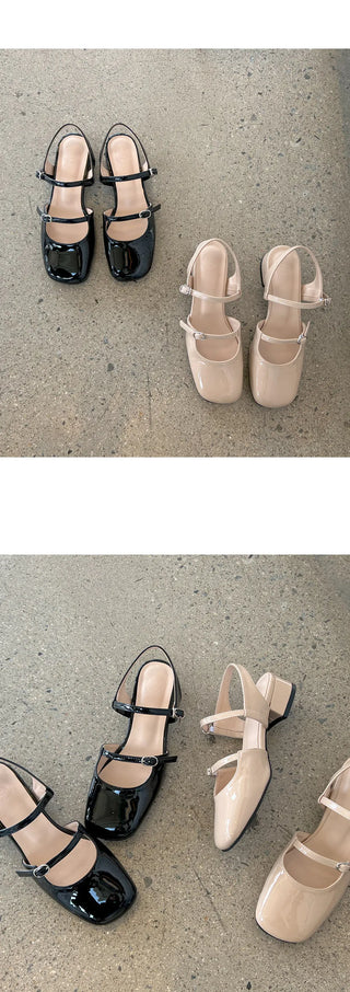 Lamello Two-Strap Mary Jane Slingback 3cm