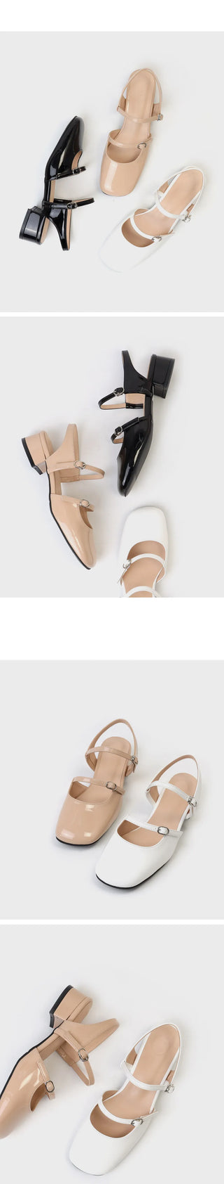 Lamello Two-Strap Mary Jane Slingback 3cm