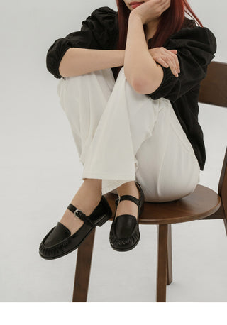 Milan Stitch Mary Jane Flats 2cm