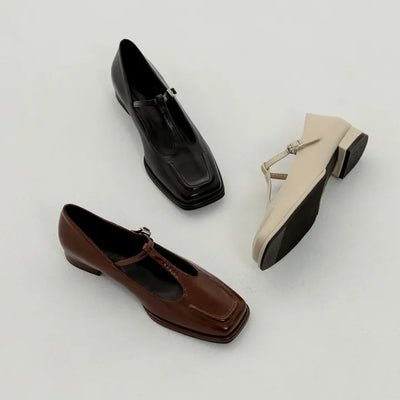 Daibrin strap flats 2cm low heel