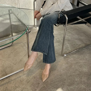 Les Jours Type Stiletto Shirred Pumps 1cm 6cm
