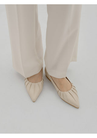Les Jours Type Stiletto Shirred Pumps 1cm 6cm