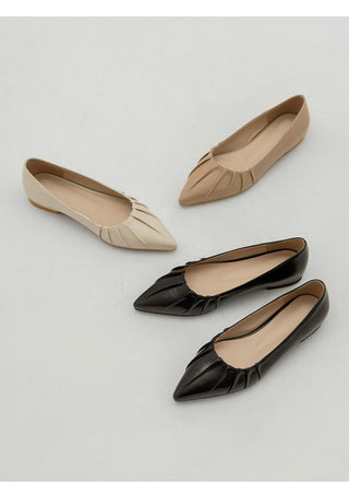 Les Jours Type Stiletto Shirred Pumps 1cm 6cm